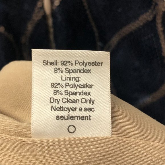 Dress The Population Lola Long Sleeve Mini Bodycon Dress, Blue Gold, Women XS - Picture 9 of 10